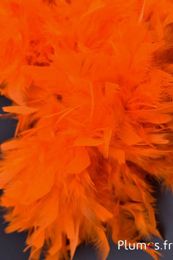Coq mèche  - 10 cm - orange
